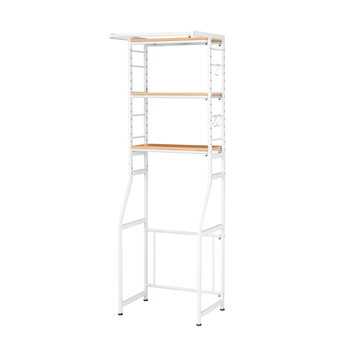 スチールラック ランドリーラック 3段 耐荷重幅580~780×奥行500×高さ