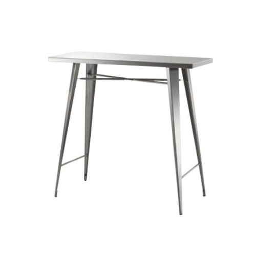 カウンターテーブル ハイテーブル ハイタイプテーブル 長方形 角型天板 ステンレス製 シンプル テーブル おしゃれ ステンレス STN-336 通販