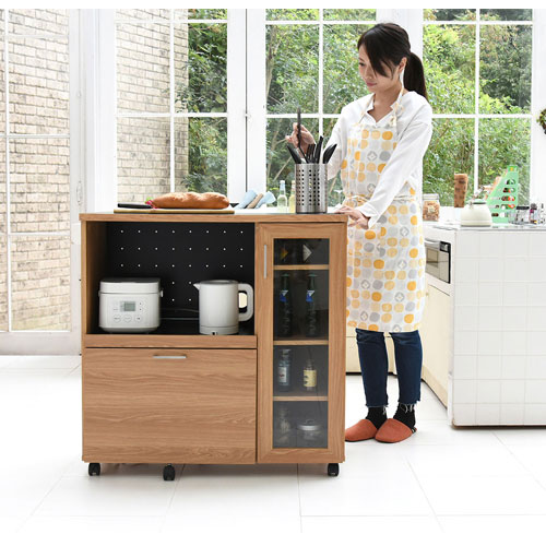 レンジラック 食器棚 コンセント付き キッチンボードの人気商品・通販 